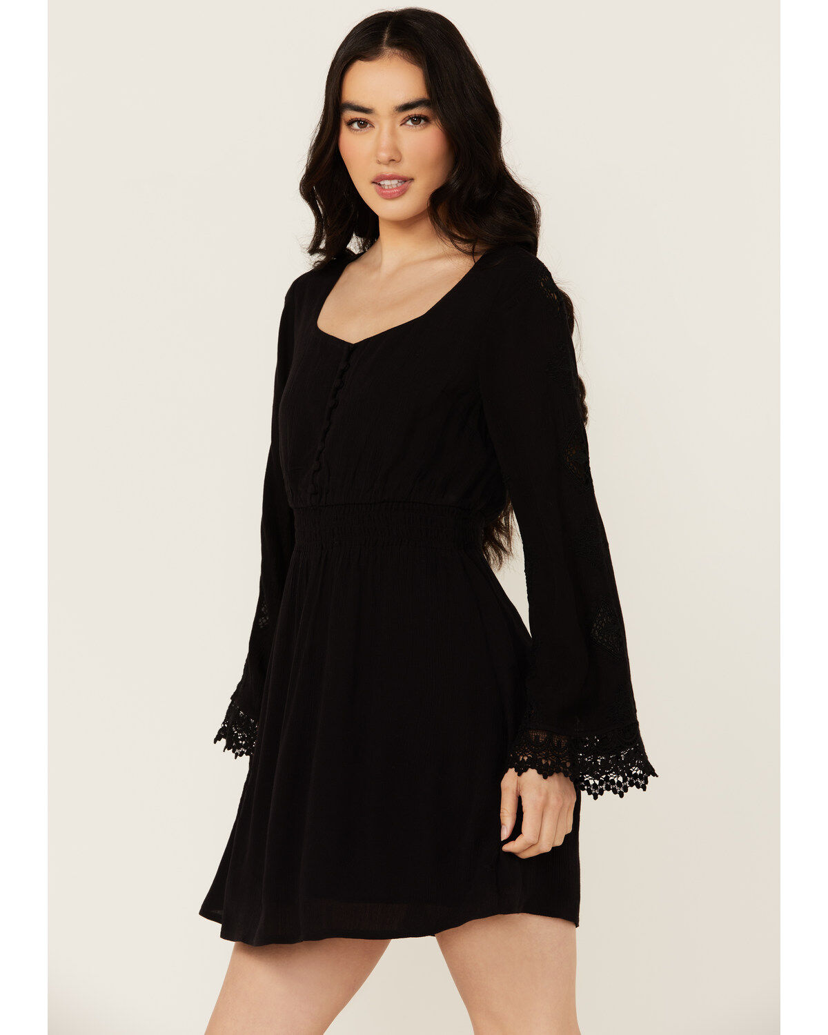Women's Idyllwind Scotts Lace Long Sleeve Mini Dress
