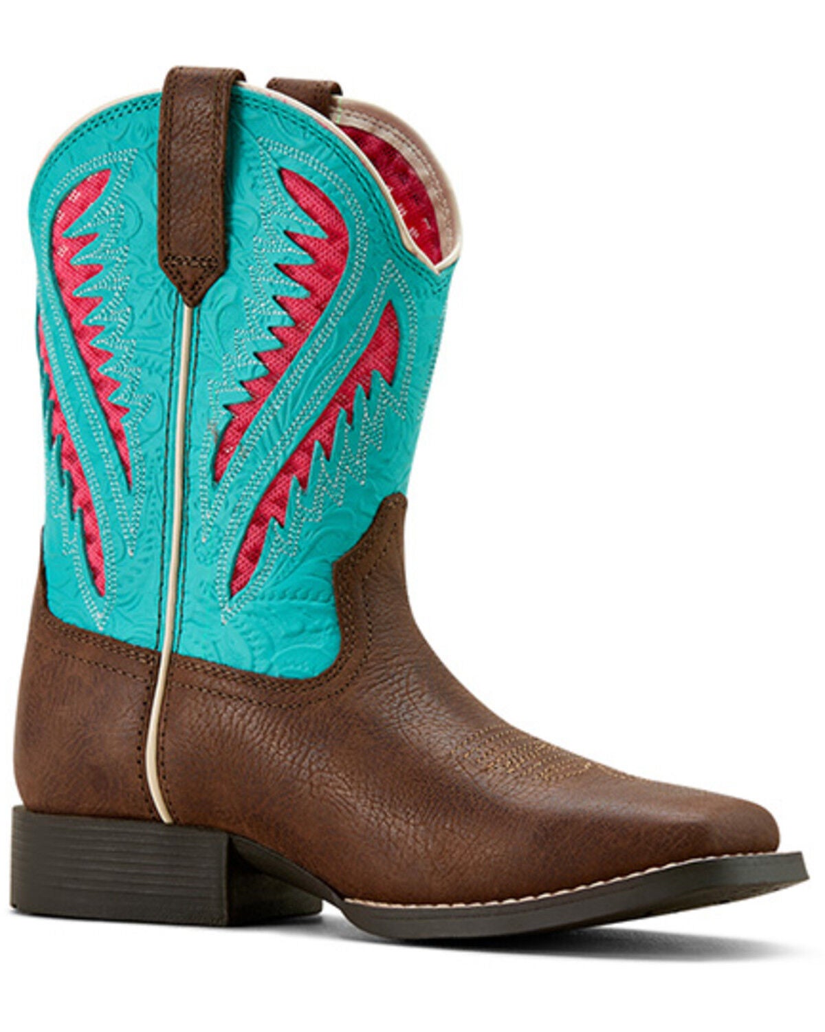 Girls' Ariat Quickdraw VentTek Western Boots - Broad Square Toe