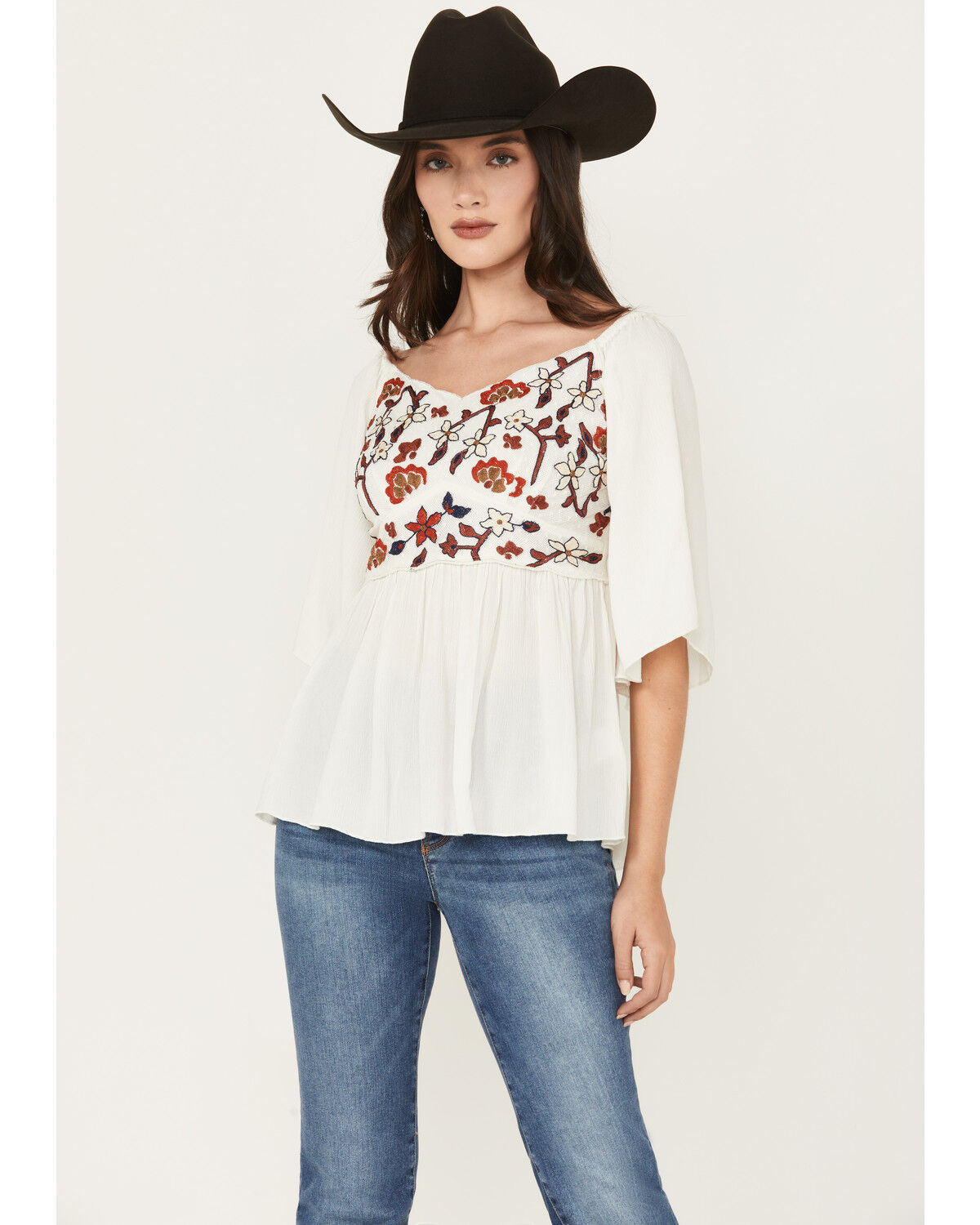 Women's Shyanne Embroidered Crinkle Tunic