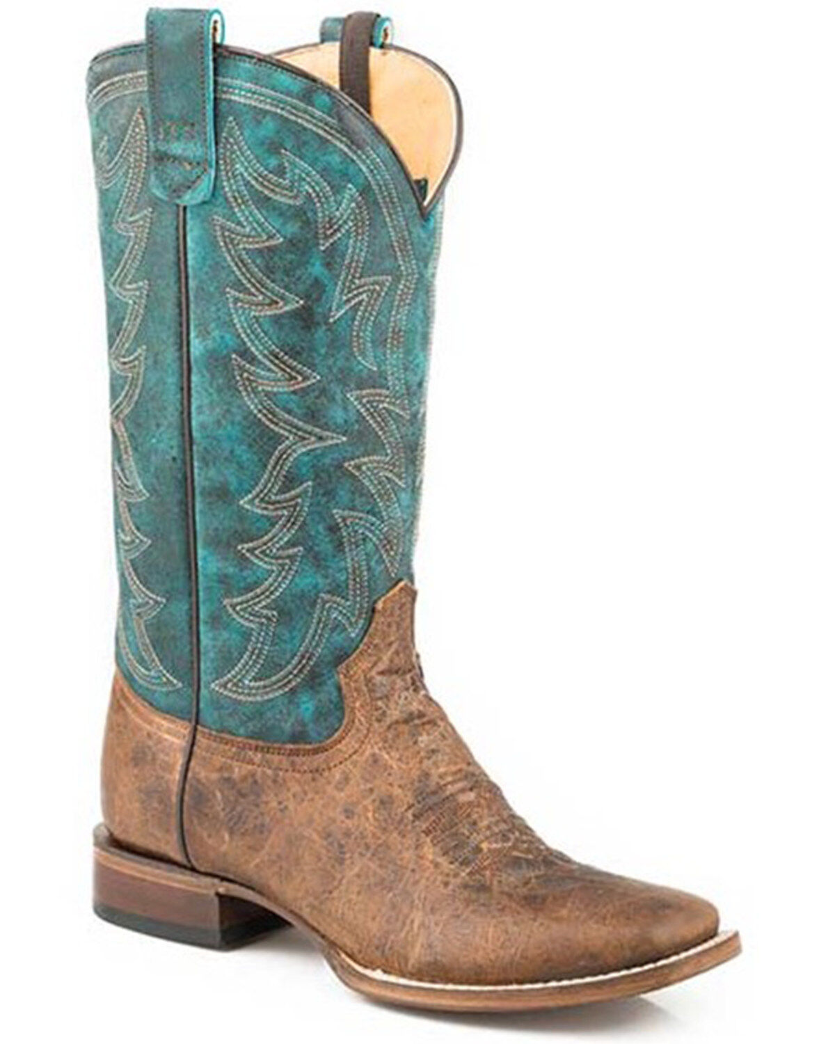Women's Roper Quiet Action CCS Vintage Vamp Western Boots - Square Toe