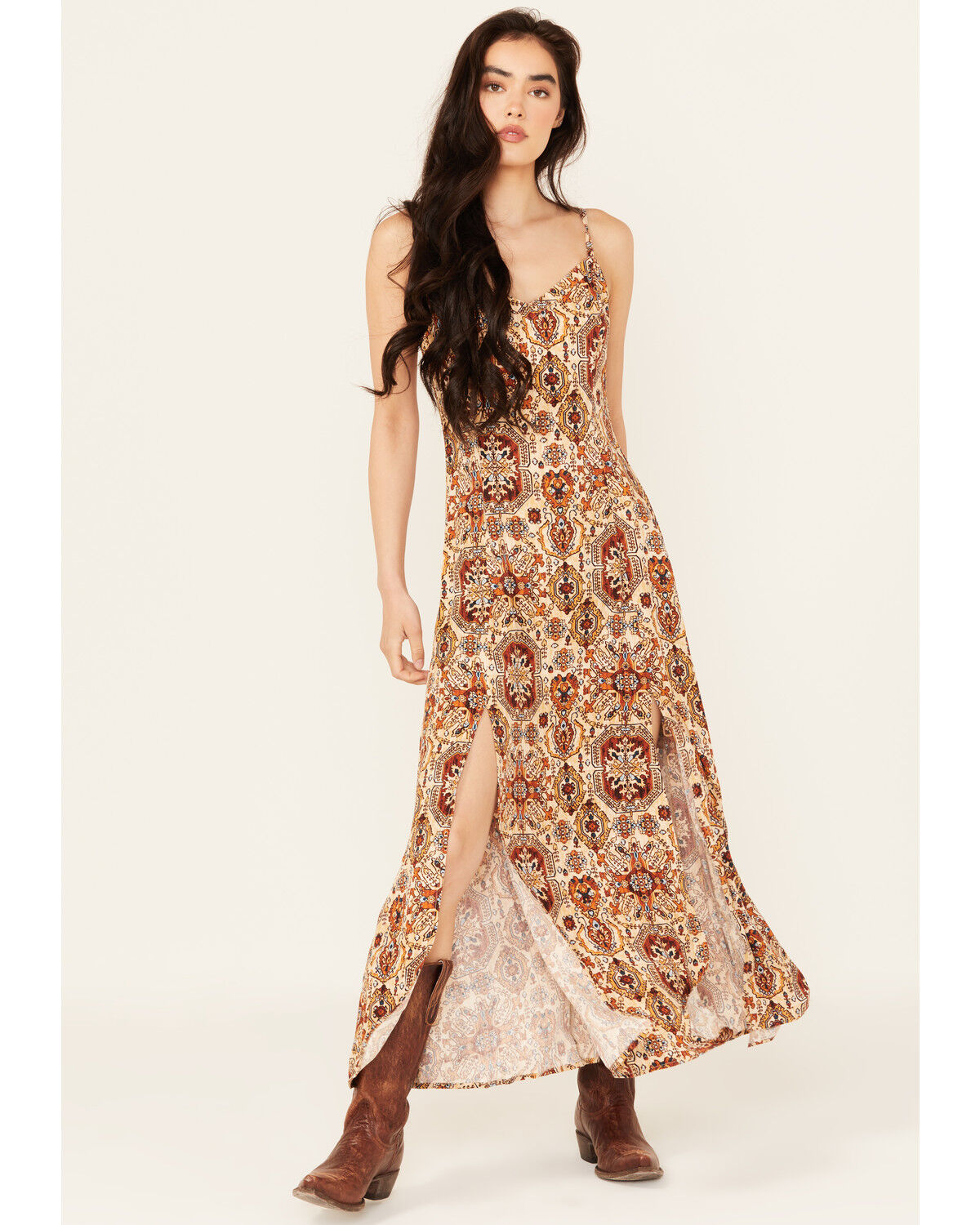 Women's Idyllwind Roxanne Tapestry Print Sleeveless Maxi Dress