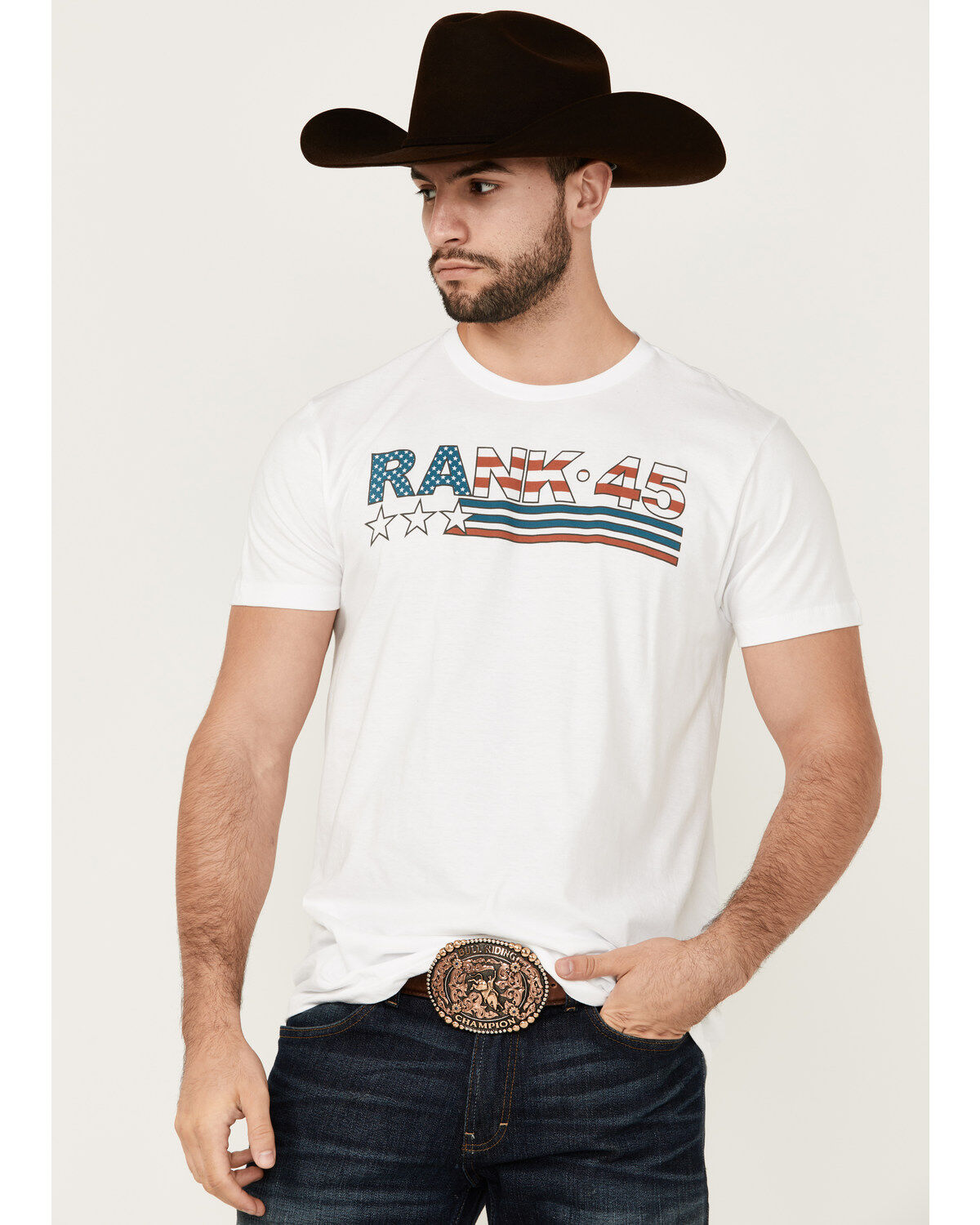 Men's RANK 45 Americana Logo Short Sleeve Graphic T-Shirt