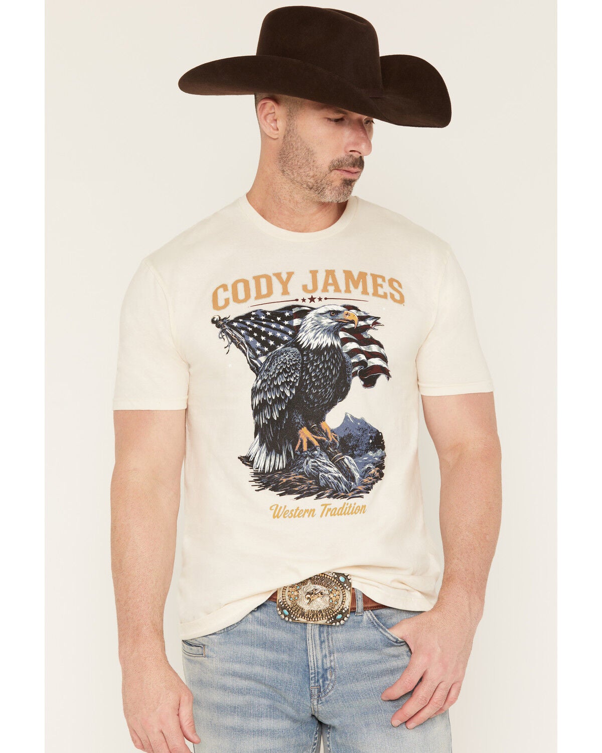 Men's Cody James Eaglestands Patriotic Short Sleeve Graphic T-Shirt