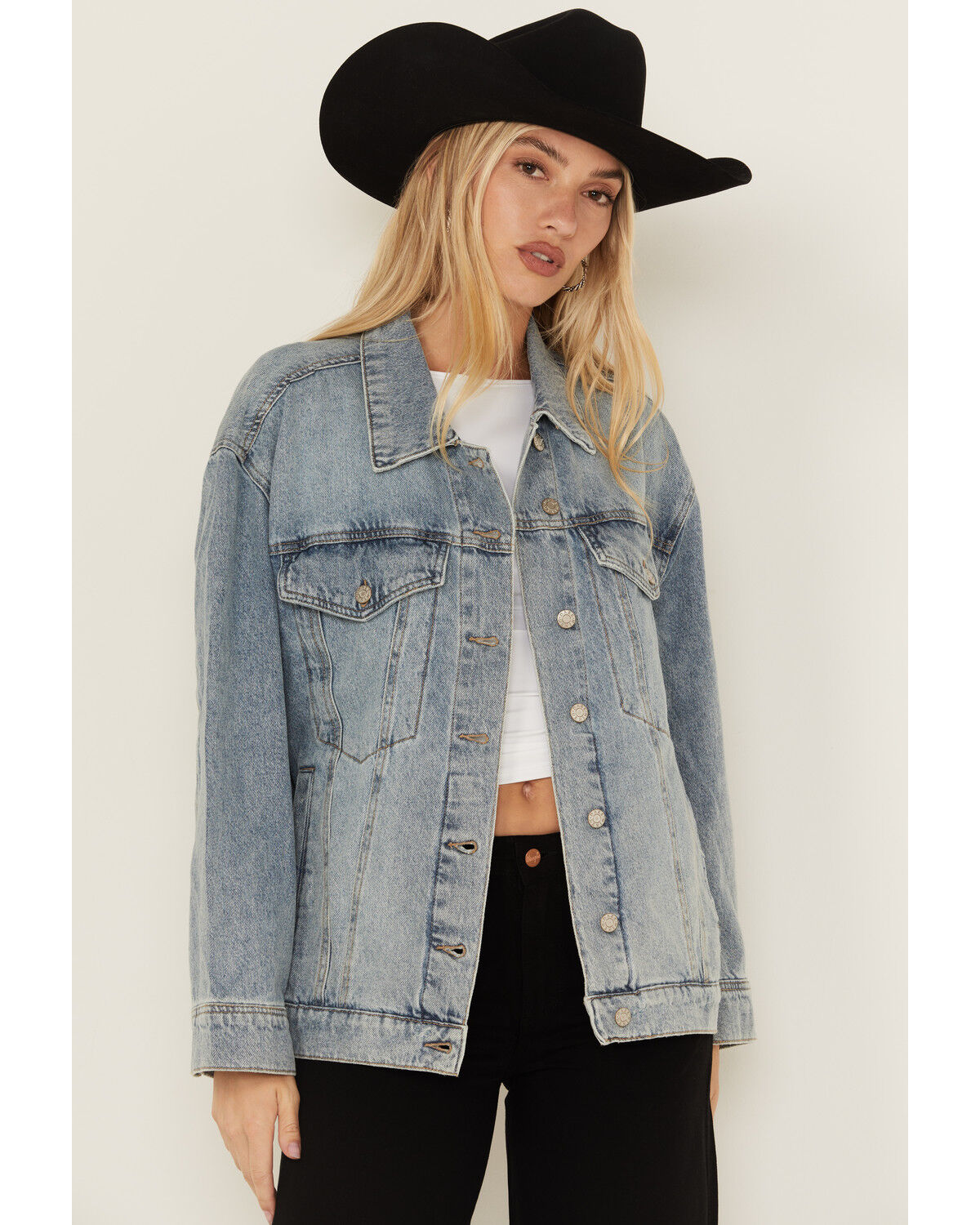 Women's Daze Later Medium Wash Denim Jacket