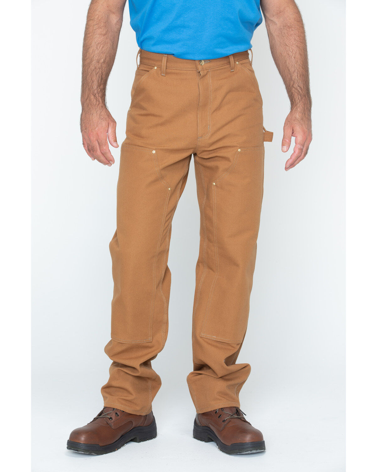 Carhartt Double Duck Dungaree Fit Khaki Work Jeans - Big
