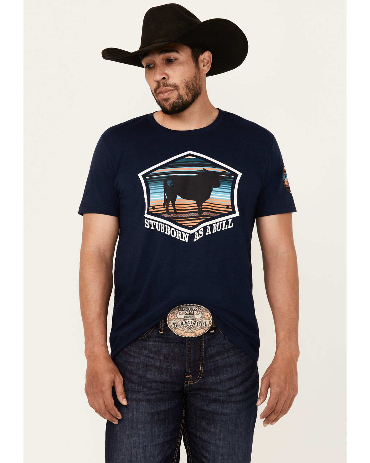 Men's RANK 45 Stubborn As A Bull Short Sleeve Graphic T-Shirt