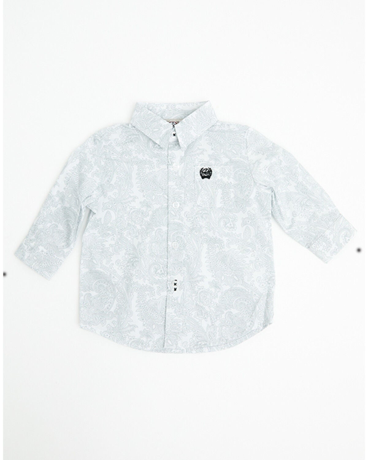Boys' Cinch Infant Paisley Print Long Sleeve Button-Down Western Shirt
