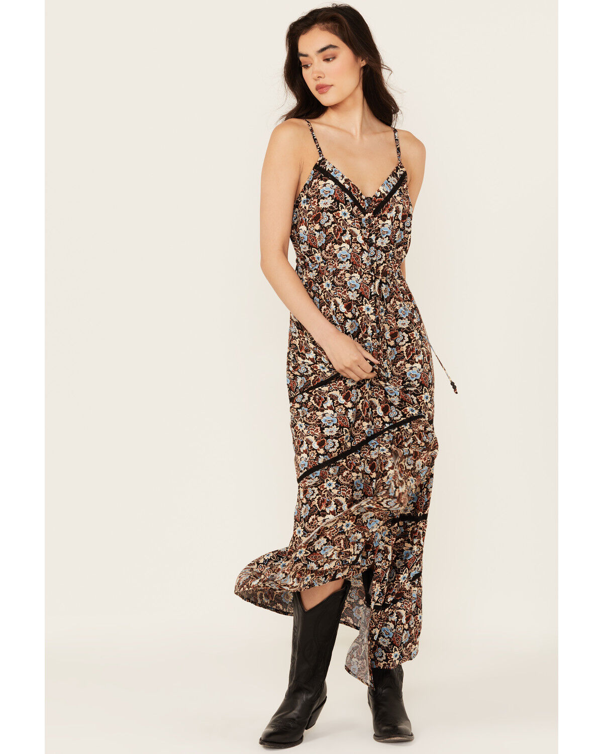 Women's Idyllwind Floral Print Sleeveless Maxi Dress