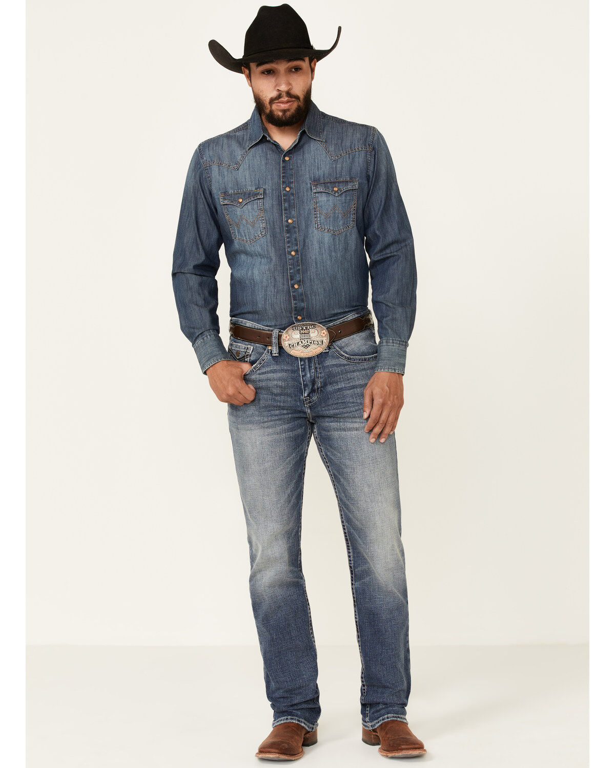 Men's Cody James Core Buster Stretch Medium Wash Slim Straight Jeans