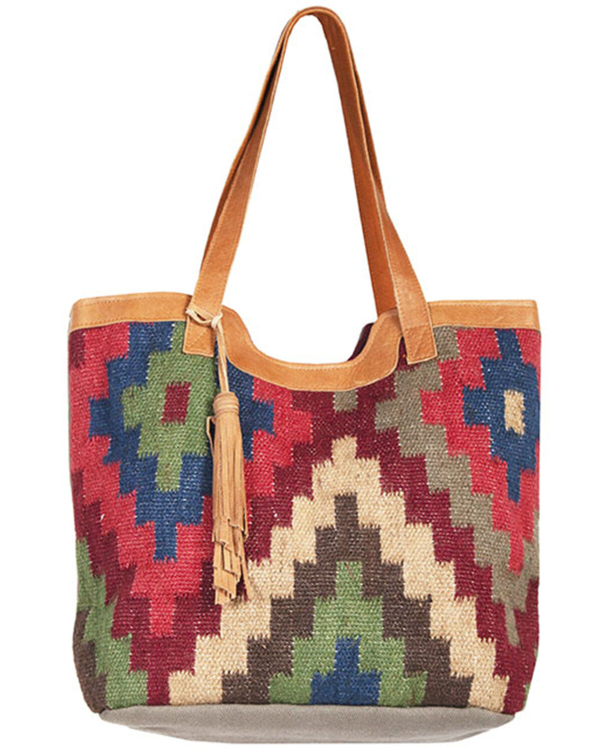 Patterned tote outlet