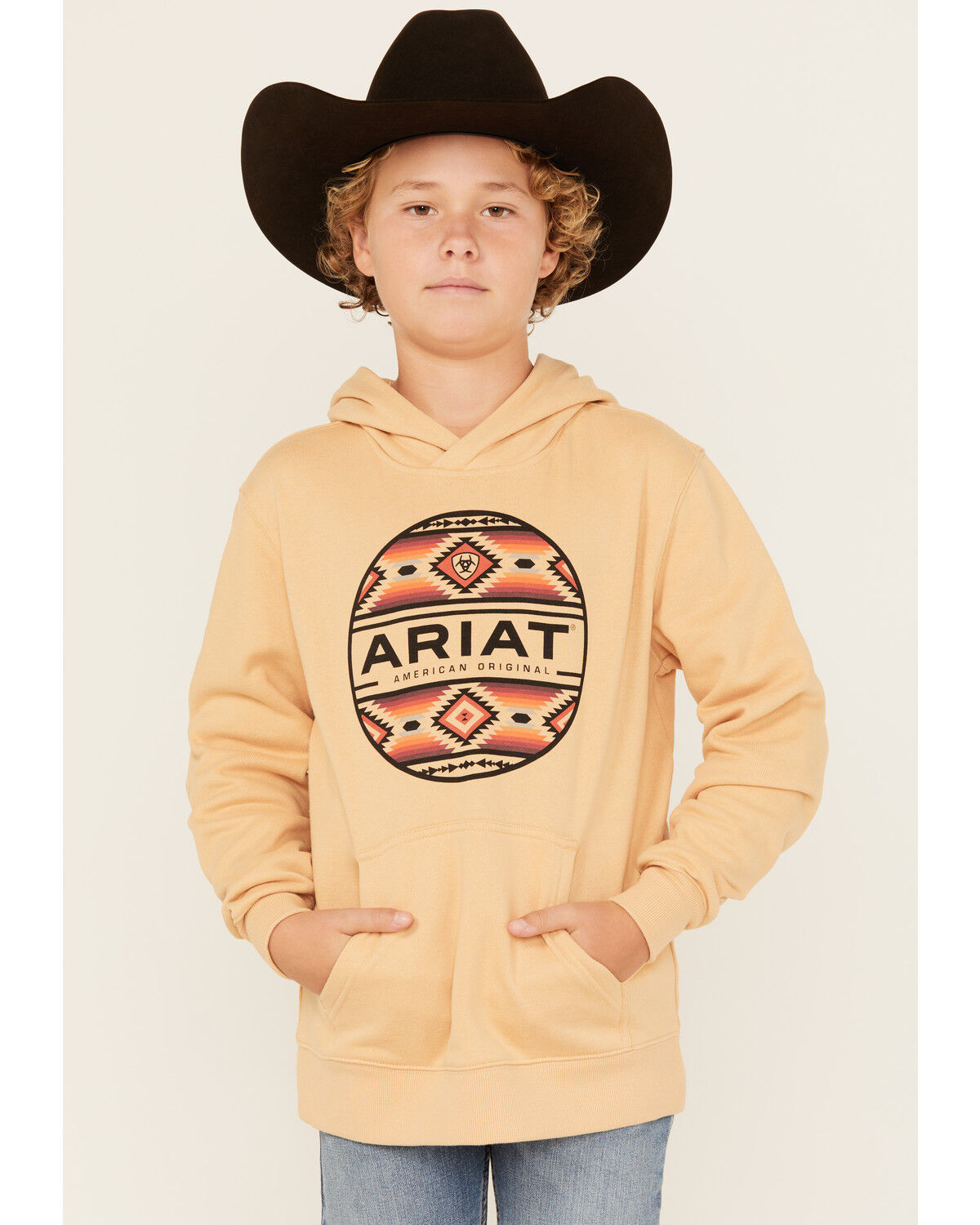 Boys' Ariat Boot Barn Exclusive Canyon Graphic Hooded Sweatshirt