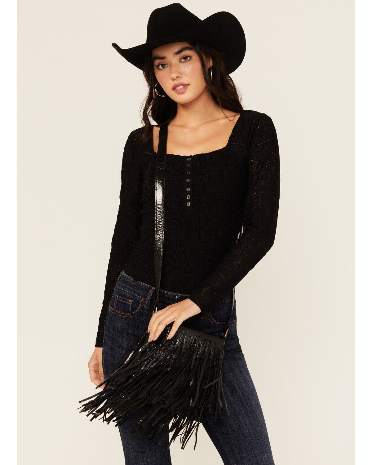 Women's Idyllwind Camarillo Metallic Fringe Suede Crossbody Bag