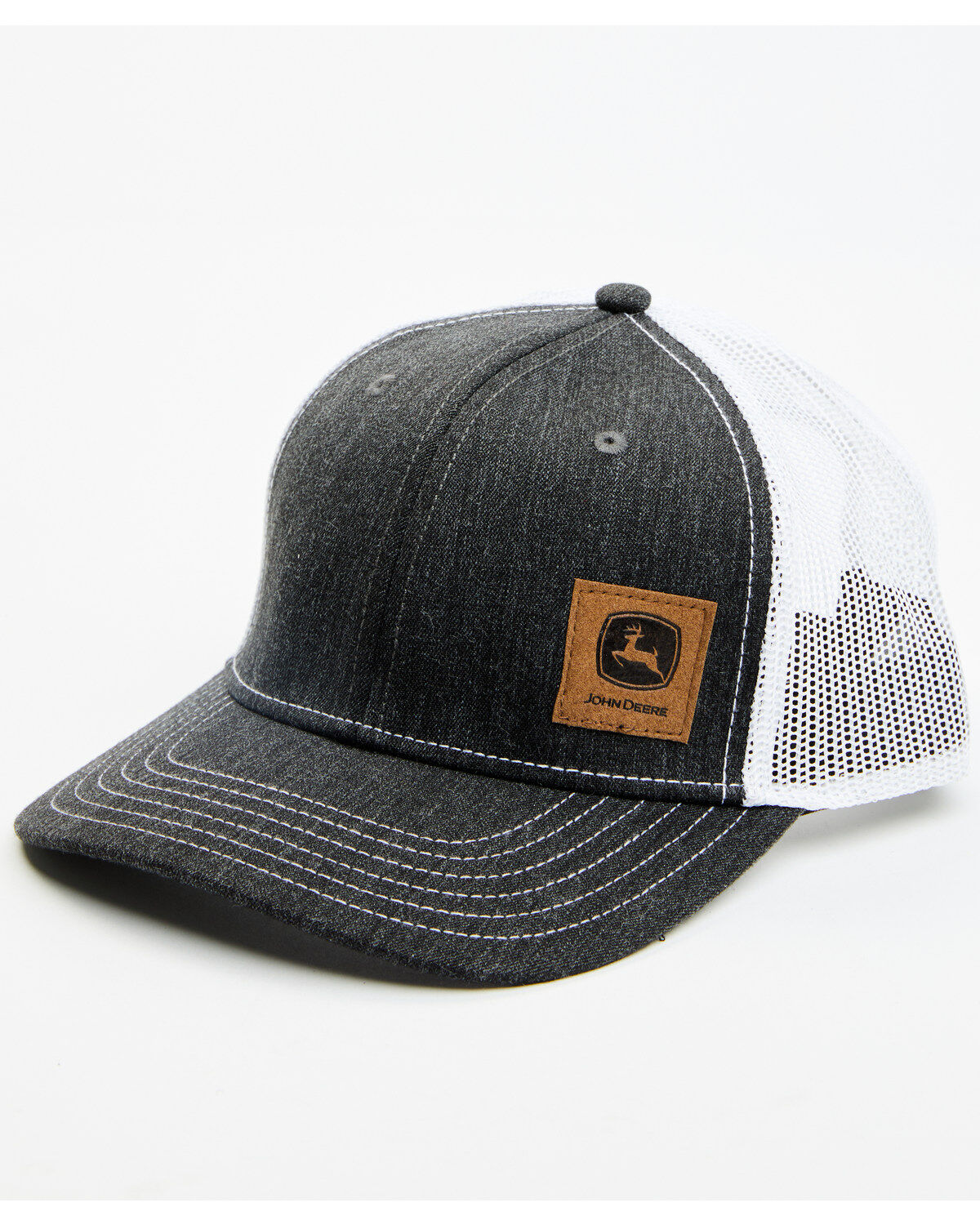 Men's John Deere Charcoal Corner Patch Ball Cap