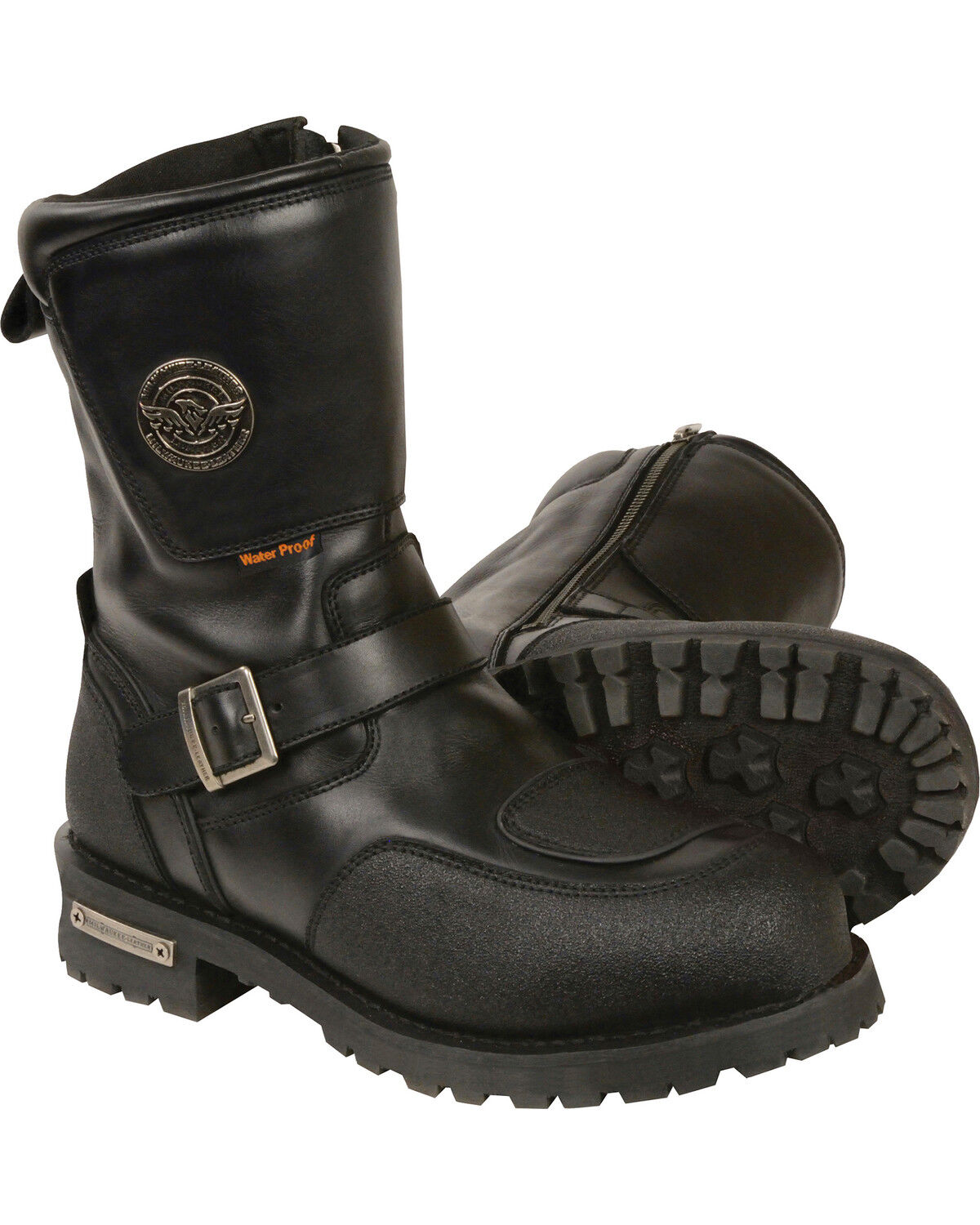 Men's Milwaukee Leather 9" Waterproof Gear Shirt Protection Boots - Ro