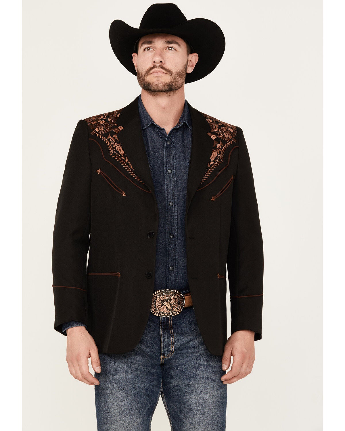 Men's Scully Gunfighter Embroidered Sportcoat