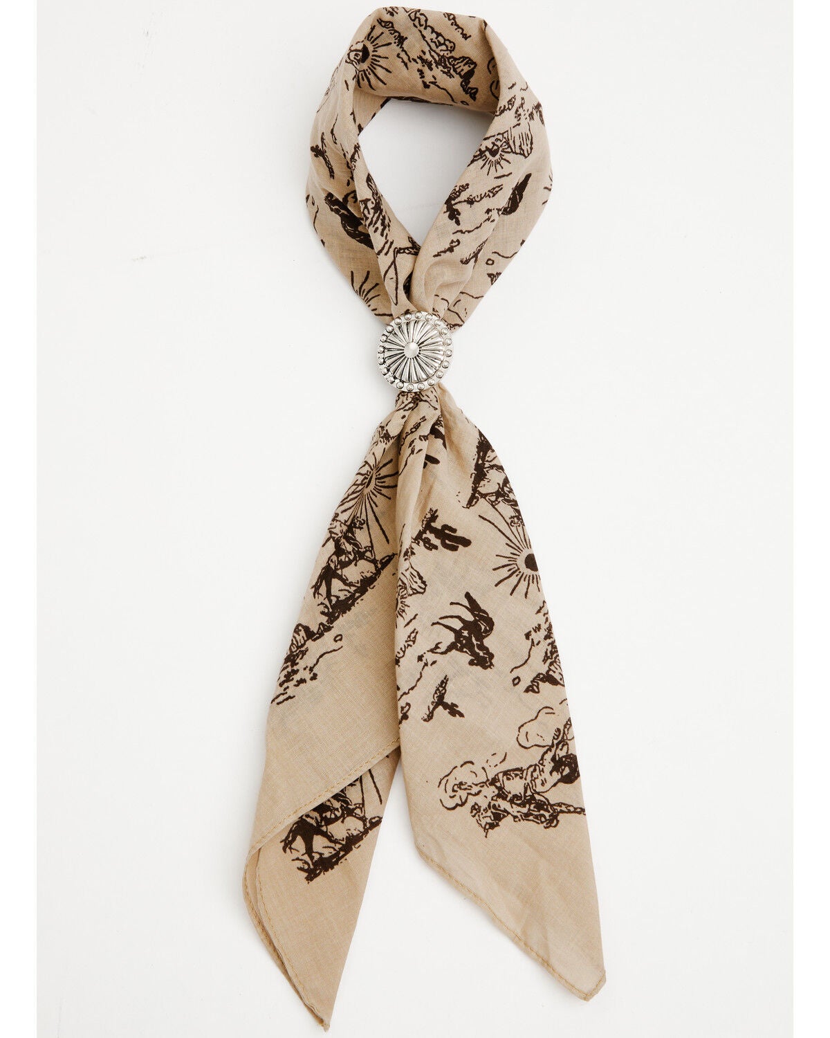 Women's Idyllwind Desert Print Bandana with Concho Slider