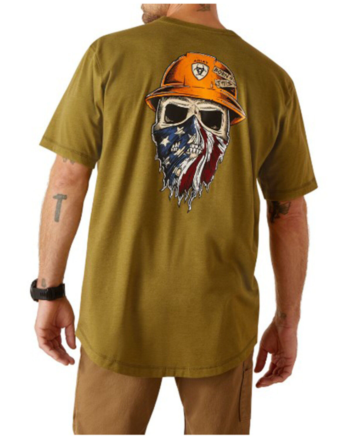 Men's Ariat Rebar Workman Born For This Short Sleeve T-Shirt