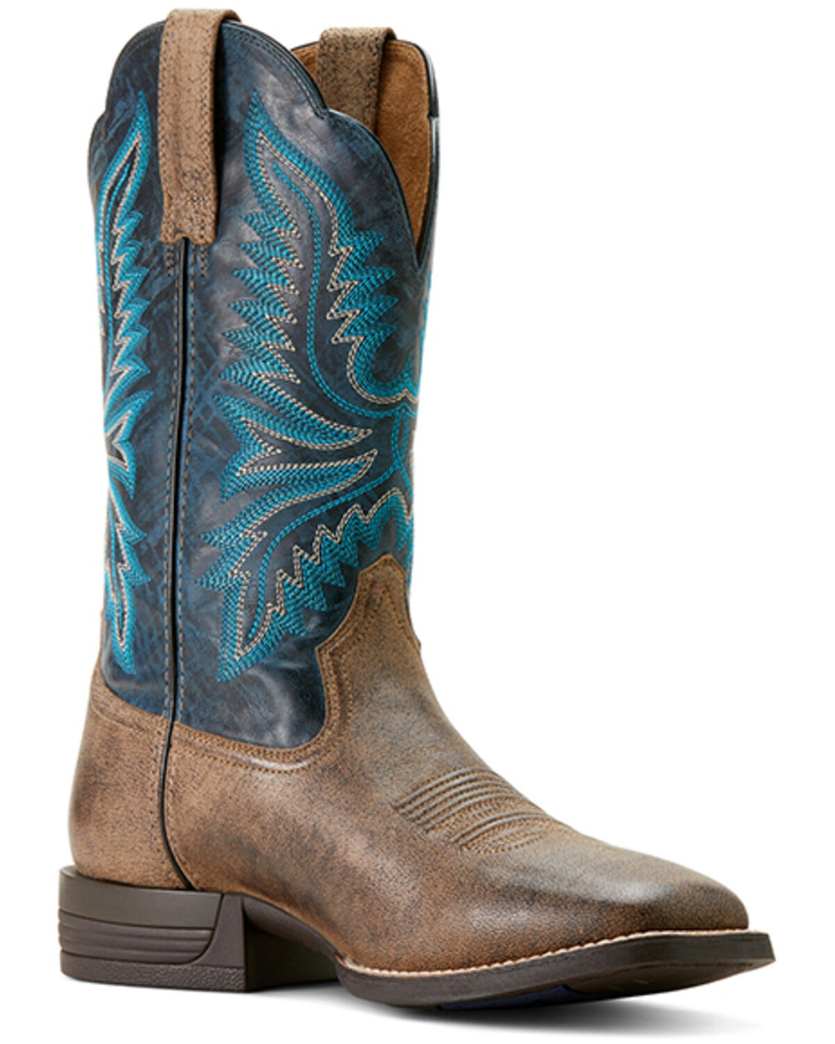 Men's Ariat Brush Creek Performance Western Boots - Broad Square Toe