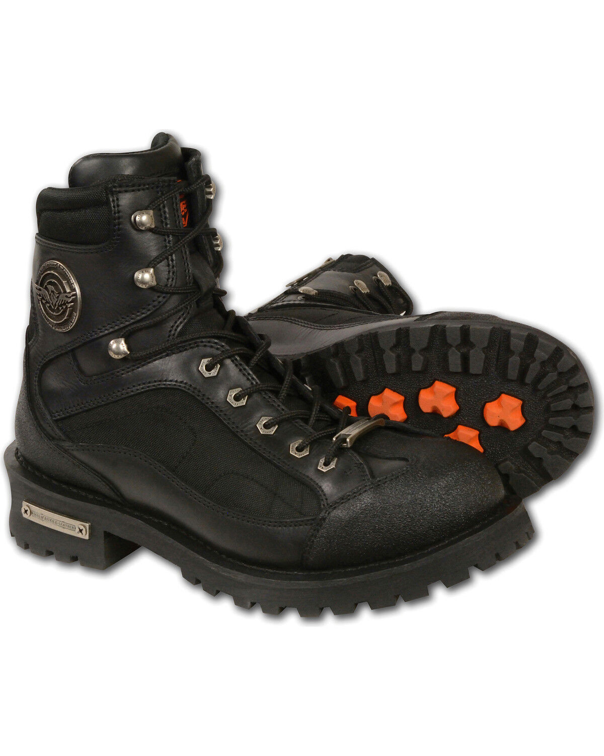 Men's Milwaukee Leather Gear Shift Protection Boots - Round Toe