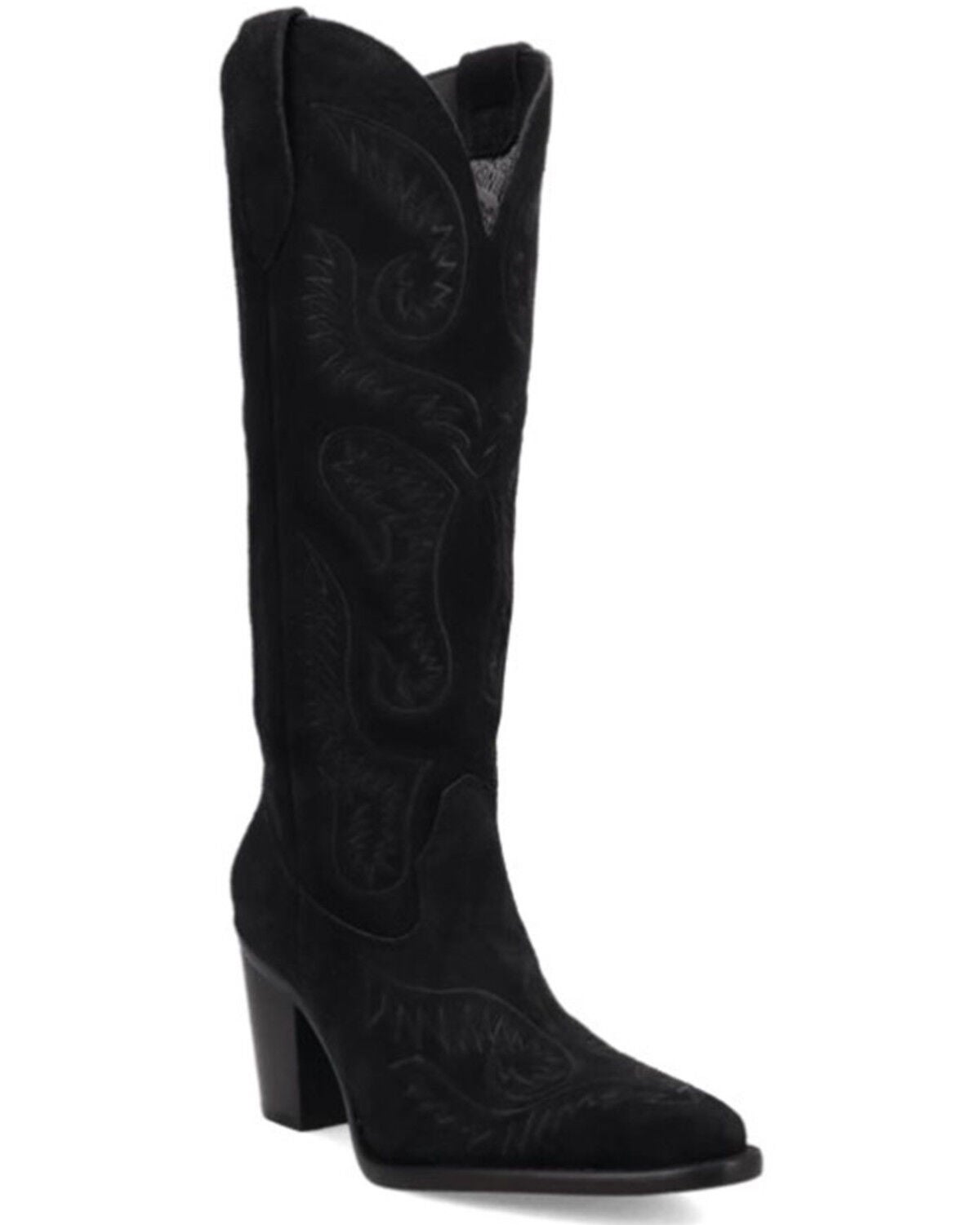 Women's Dingo Evita Tall Suede Western Boots - Snip Toe