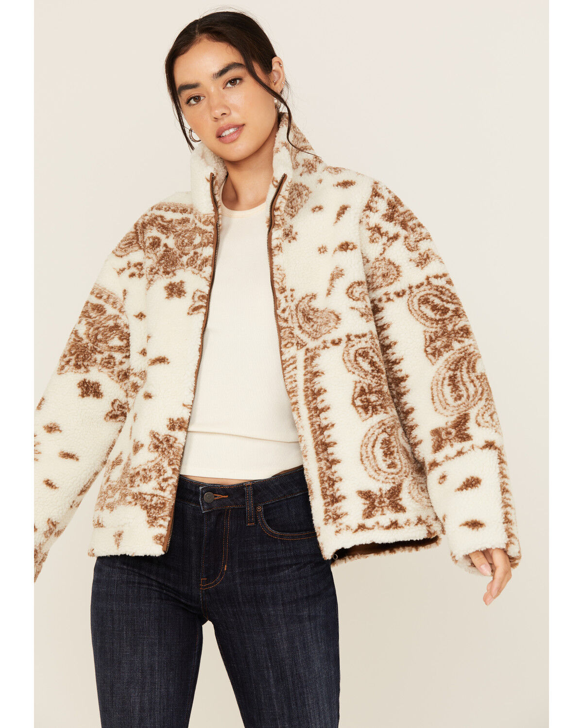 Women's Idyllwind Casey Reversible Faux Suede and Sherpa Zip-Up Jacket