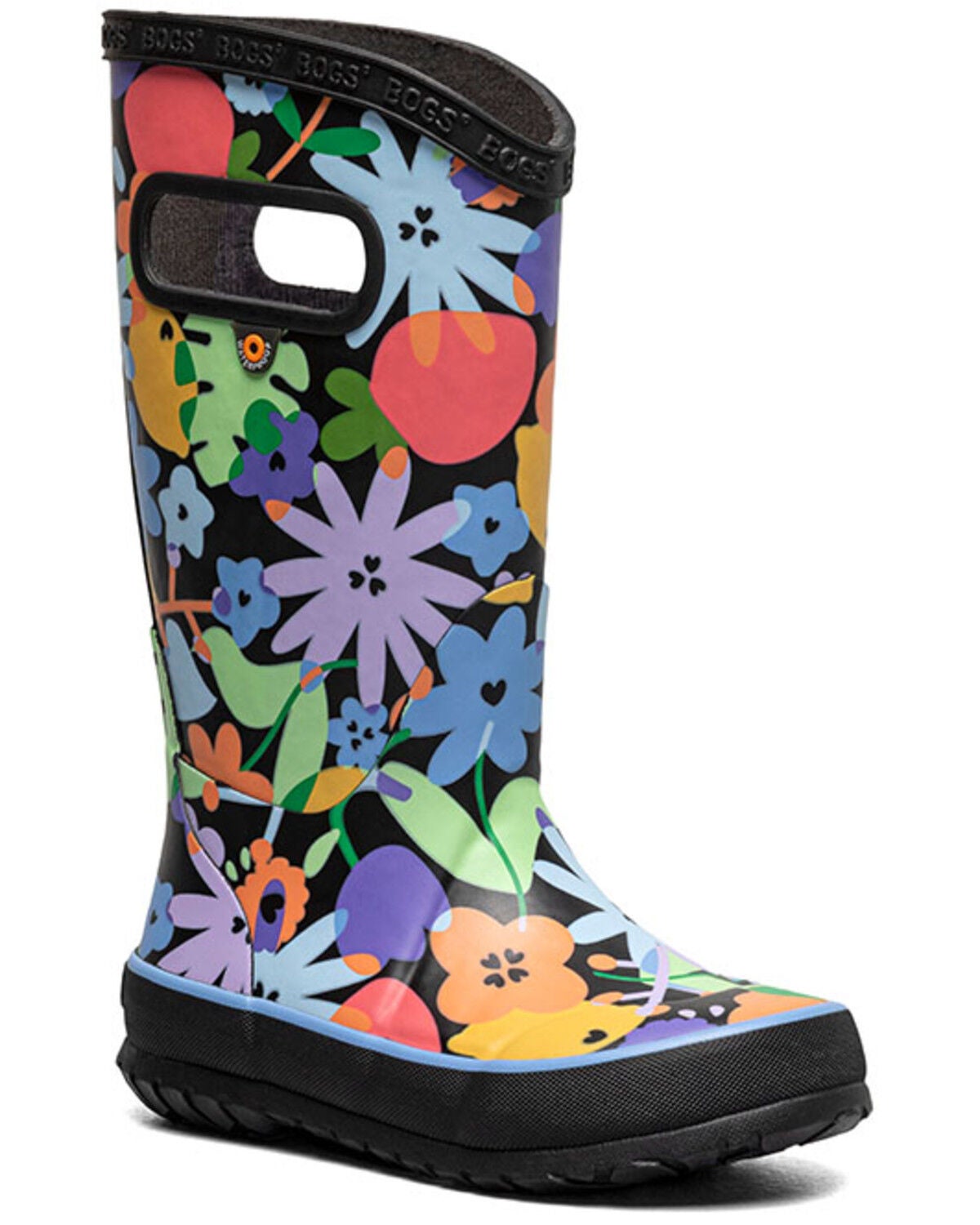 Girls' Bogs Overlap Flowers Rainboots