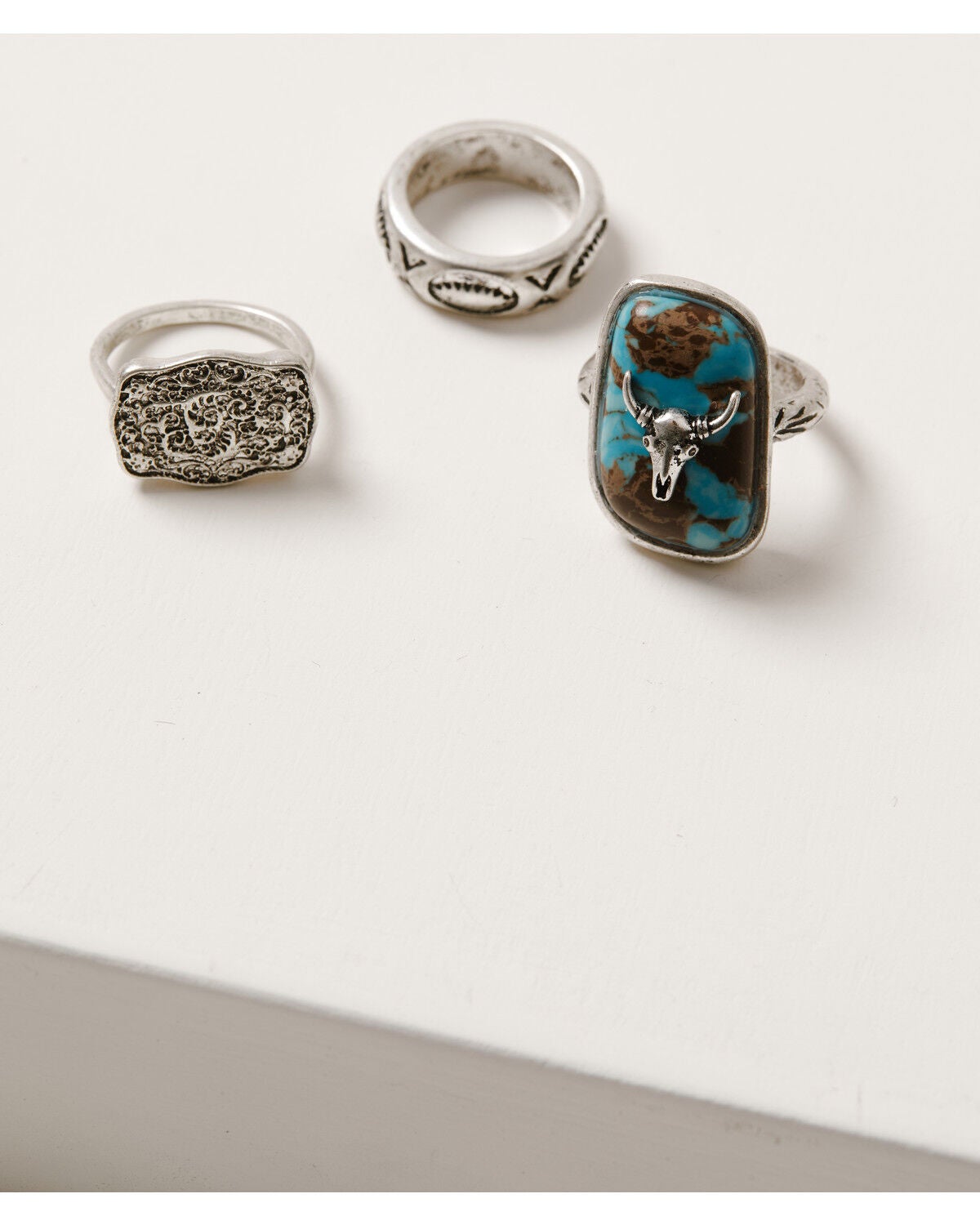 Women's Idyllwind Steer Head Ring Set - 3 Piece