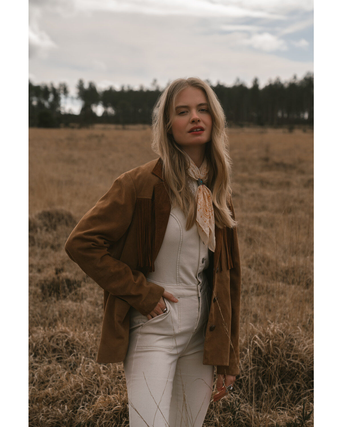 Women's Idyllwind Lena Belle Suede Fringe Blazer