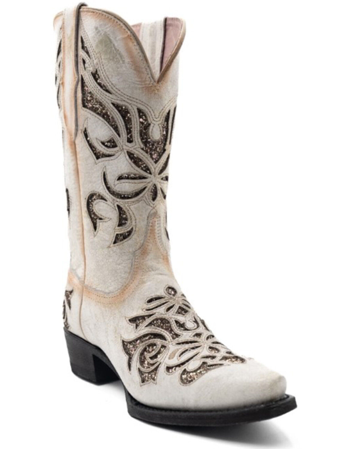 Women's Ferrini Sasha Inlay Western Boots - Snip Toe