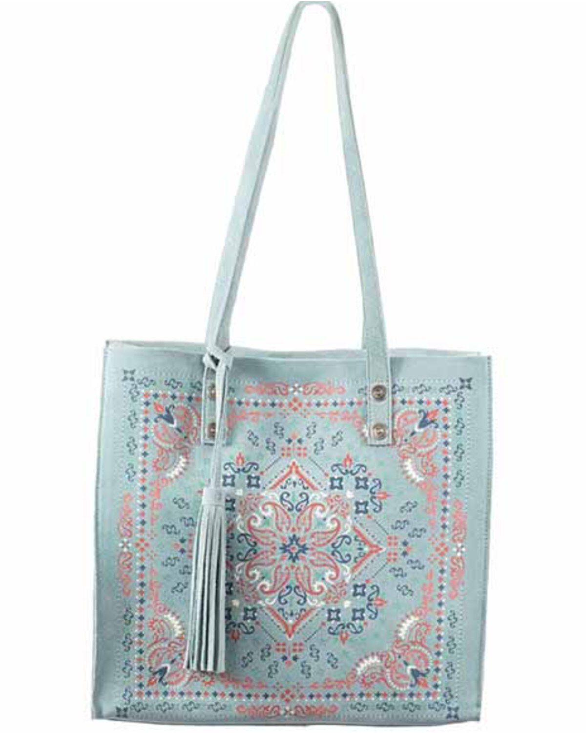 Women's Scully Printed Leather Tote