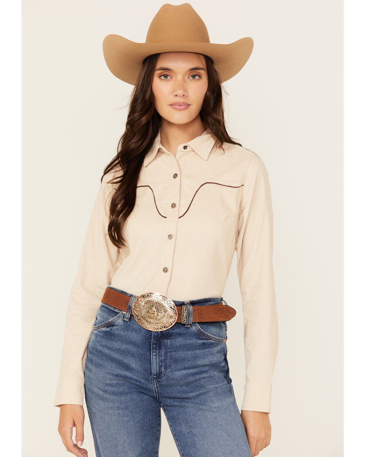 Women's Shyanne Corduroy Long Sleeve Snap Western Shirt