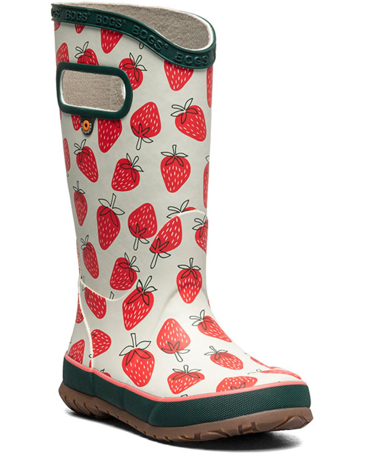 Boys' Bogs Skipper II Strawberries Rainboots