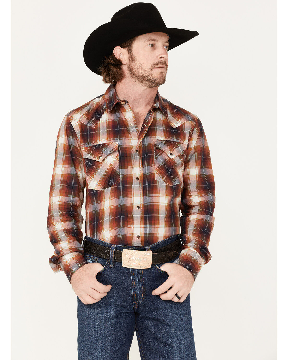 Men's Pendleton Bishop Large Plaid Long Sleeve Western Shirt