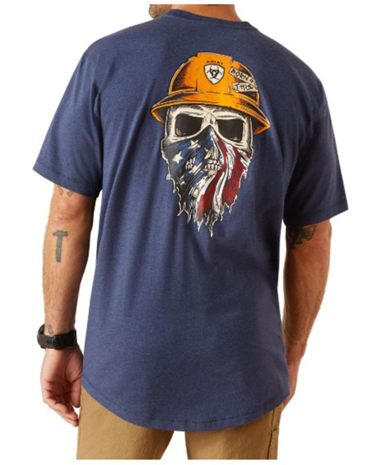 Men's Ariat Rebar Workman Born For This Short Sleeve T-Shirt