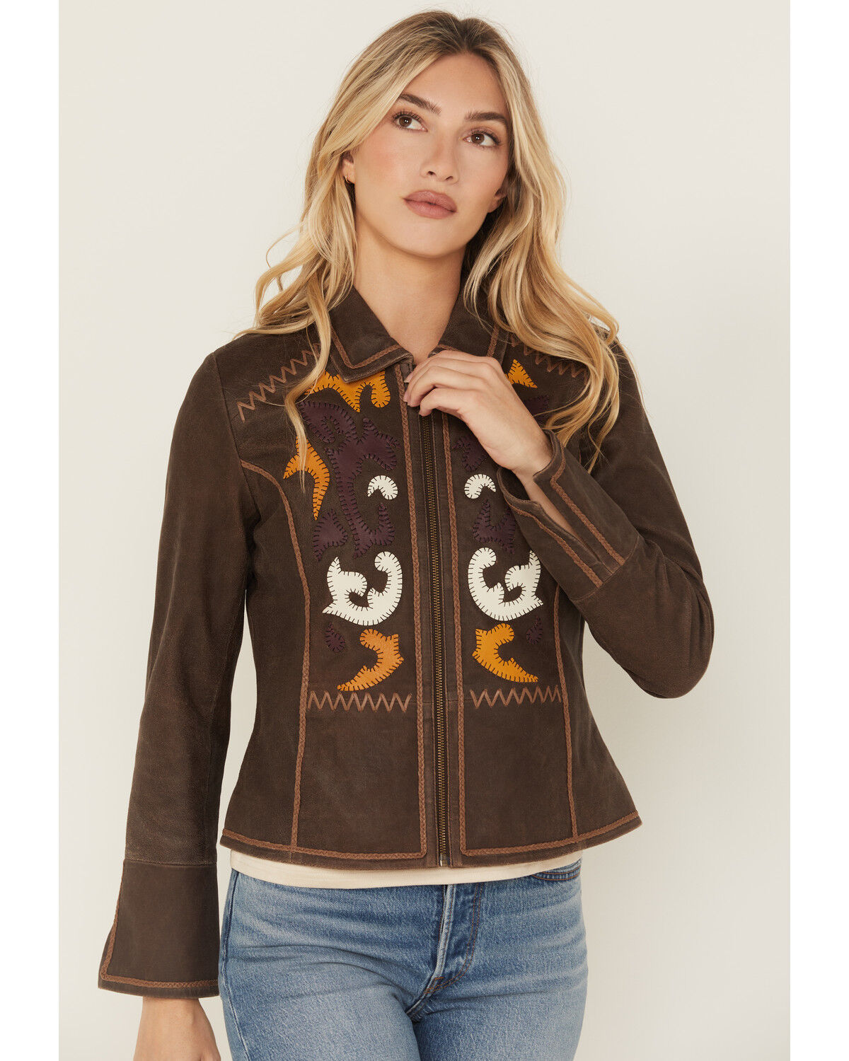 Women's Shyanne Washed Suede Leather Jacket
