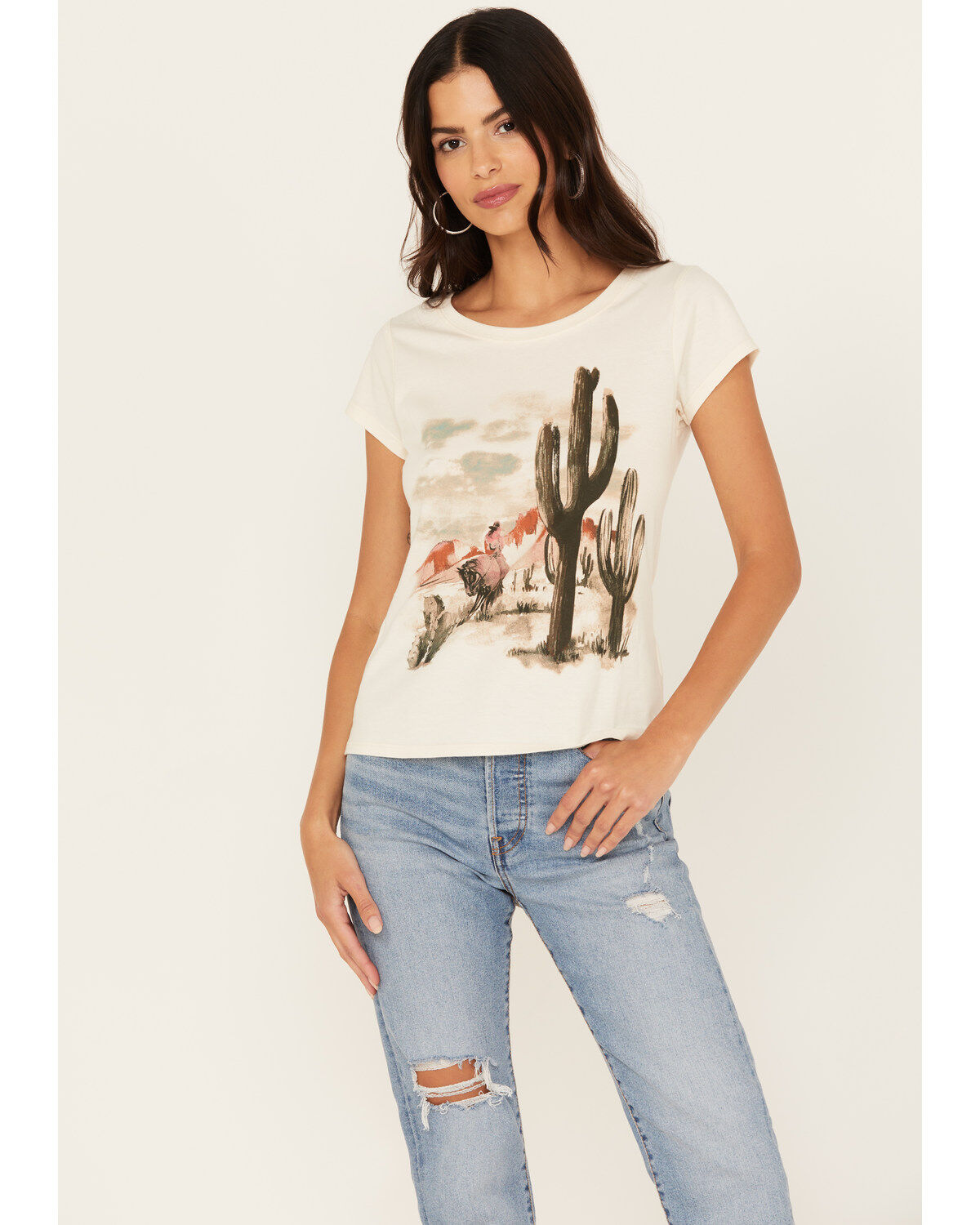 Women's Shyanne Cactus Short Sleeve Graphic Tee