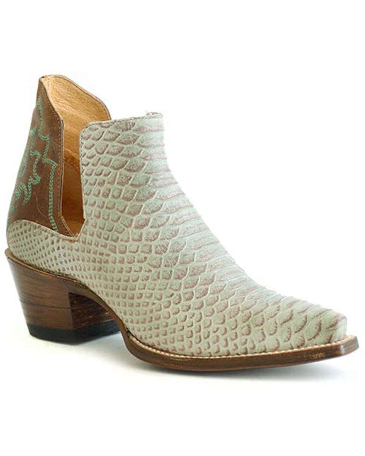 Women's Roper Allure Python Print Embossed Western Fashion Booties - S