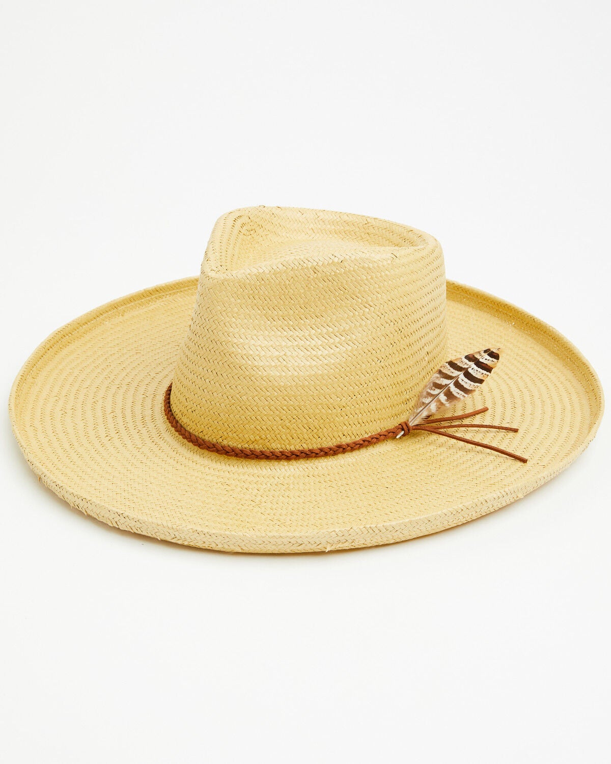 Women's Shyanne Feather Straw Fashion Hat
