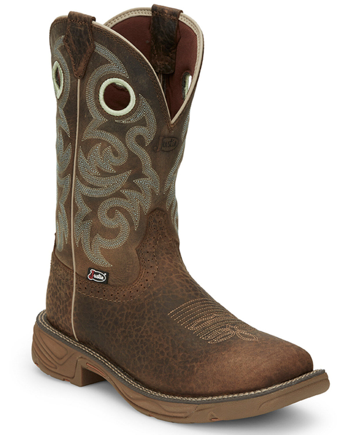 Men's Justin 11" Rush Western Boots - Broad Square Toe