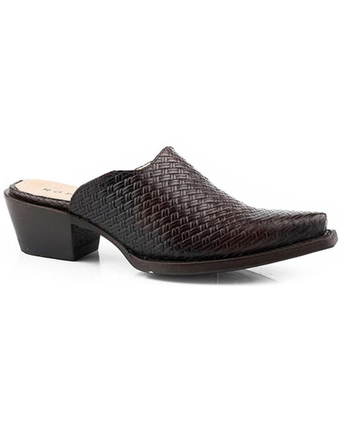 Women's Roper Mary Basketweave Embossed Mules - Snip Toe