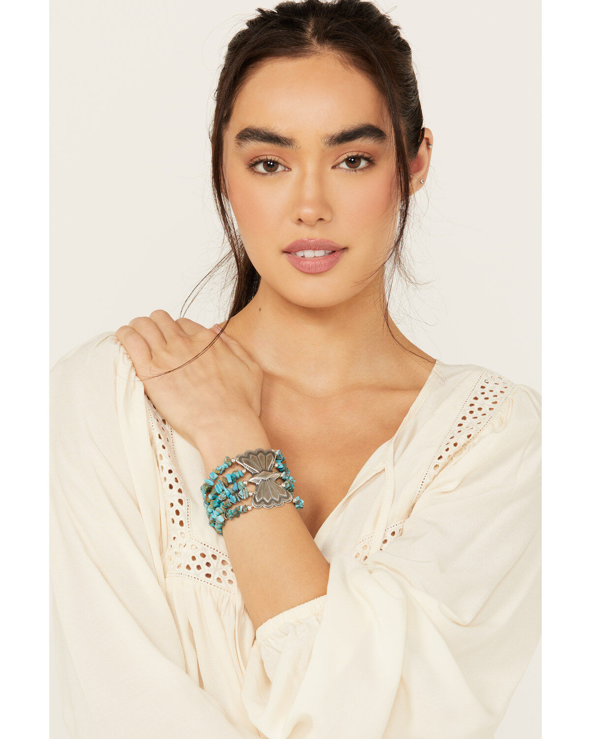 Women's Paige Wallace Bow Concho Turquoise Bracelet