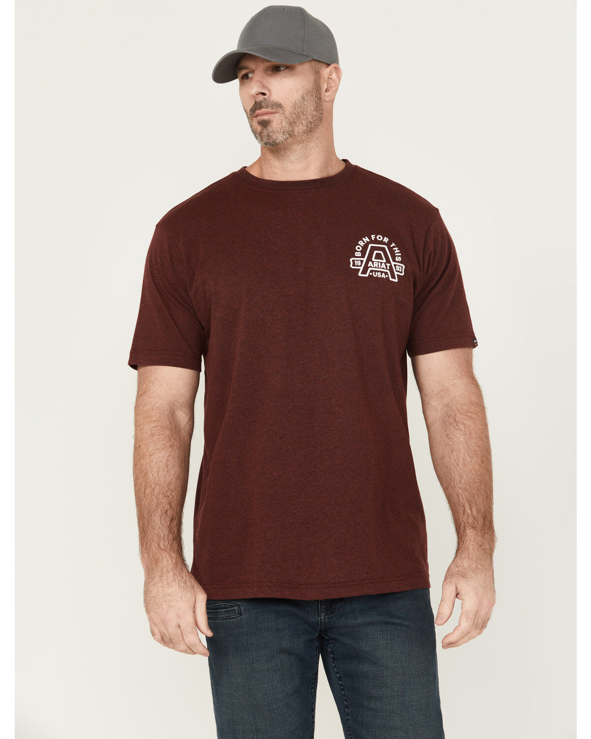 Men's Ariat Rebar Cotton Strong Hard Head Short Sleeve Graphic Work T-