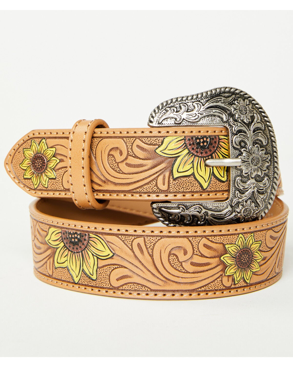 Girls' Shyanne Ellie Sunflower Tooled Belt