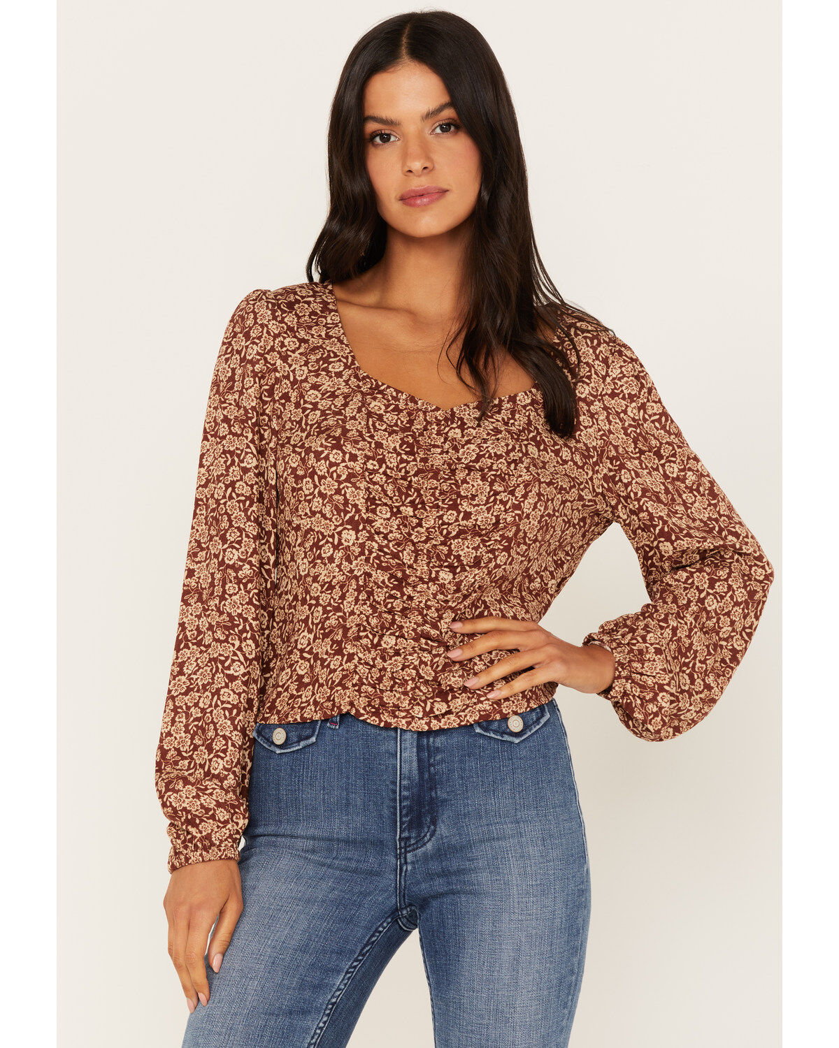 Women's Idyllwind Floral Print Smocked Top