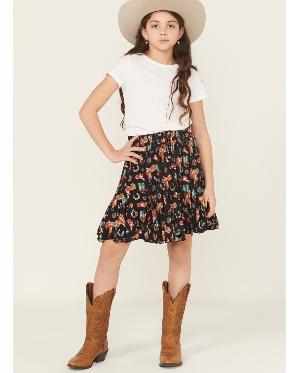 Girls' Panhandle Western Printed Skirt