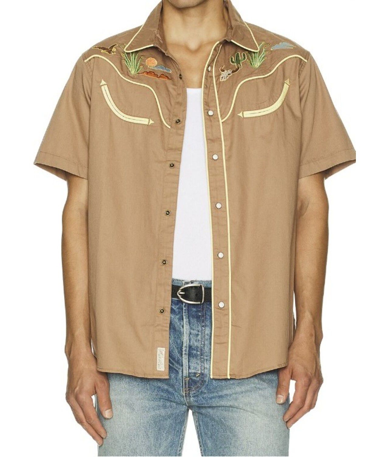 Men's Sendero Provisions Prescott Embroidered Short Sleeve Snap Wester