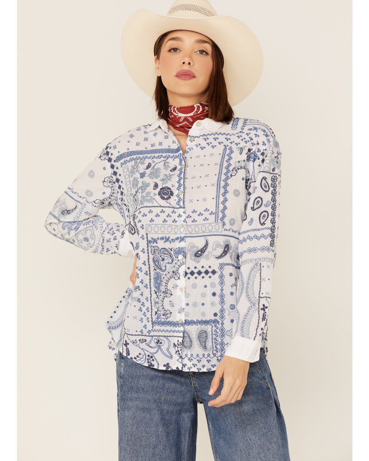 Women's Johnny Was Vanya Schiffu Oversized Shirt