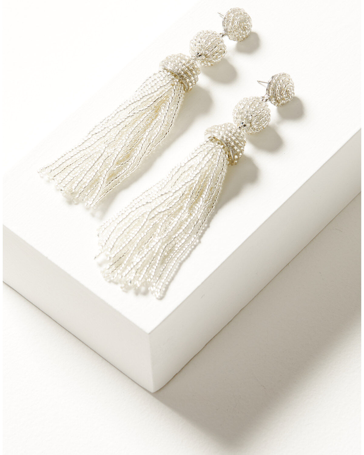 Women's Shyanne Three-Tier Beaded Tassel Earrings
