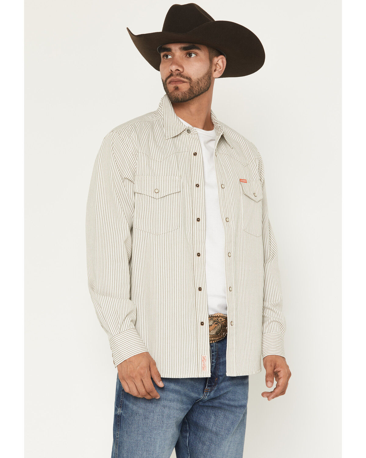 Men's Sendero Provisions Wyatt Stripe Print Long Sleeve Snap Western S