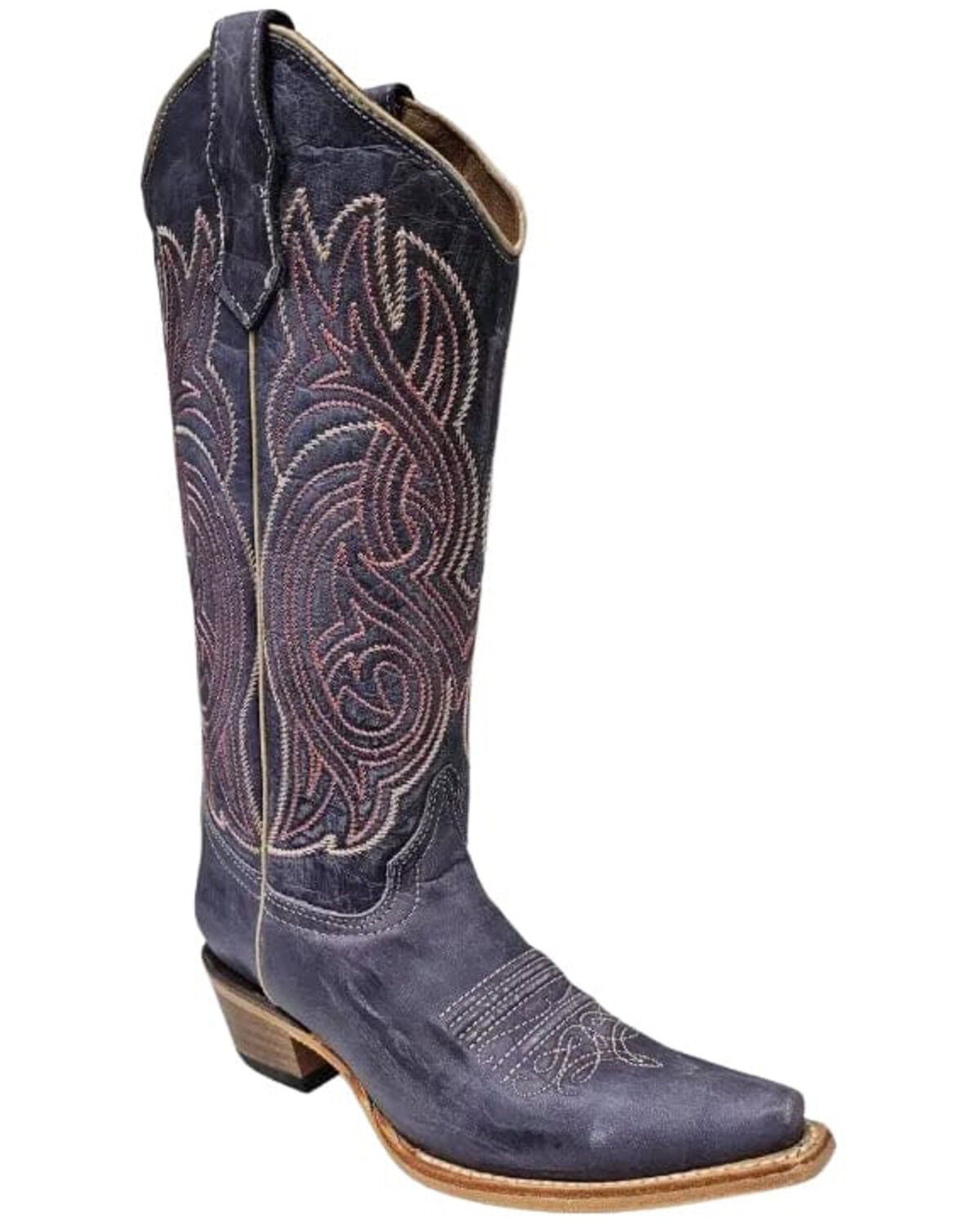 Women's Circle G Embroidered Western Boots - Snip Toe